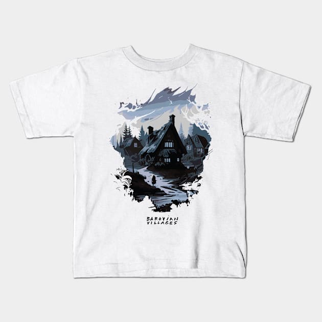 Barovian Villages 2 Kids T-Shirt by Aftalnoran